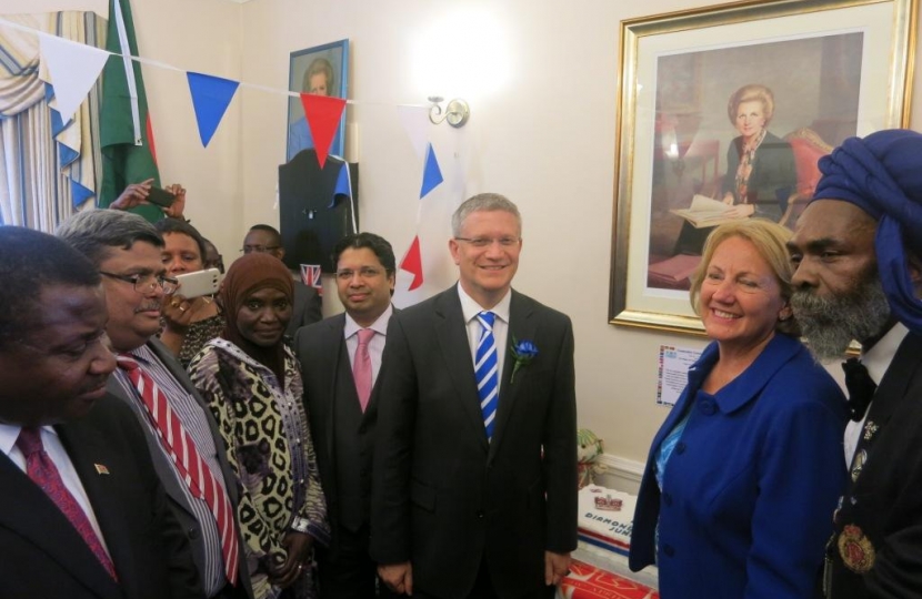 High Commissioners with Andrew, Deputy Mayor Linda Trew and Lloyd Thomas