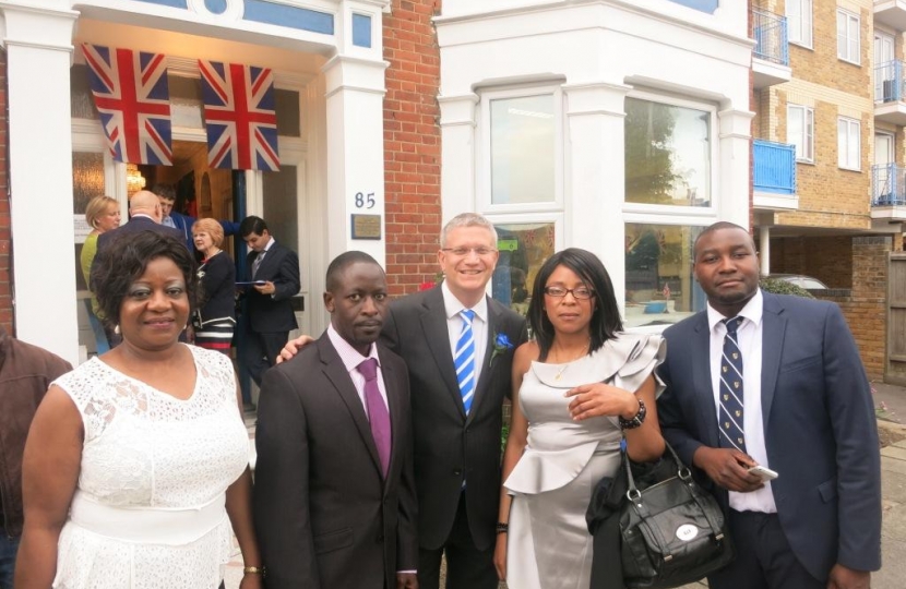 Guests at Margaret Thatcher House